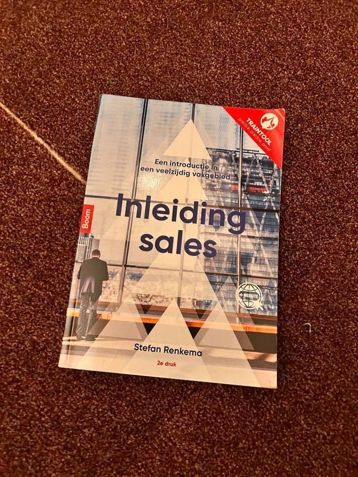 inleiding sales - schoolboek, Boeken, Studieboeken en Cursussen, Zo goed als nieuw, HBO, Beta, Ophalen of Verzenden