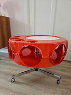 Vintage space age design oranje Rotobar, Huis en Inrichting, Tafels | Salontafels, Gebruikt, 50 tot 100 cm, Vintage design space age rotobar