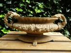 Zanddkleurige Franse gietijzeren Jardiniere/ tuinvaas, Ophalen of Verzenden, Zo goed als nieuw