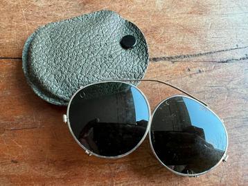 WO2 Korea USAAF USAF Clip on Sun Glasses zonnebril + case beschikbaar voor biedingen