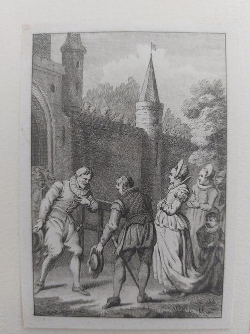 05 / Komst Izabella van Portugal te Haarlem, Antiek en Kunst, Kunst | Etsen en Gravures, Ophalen of Verzenden