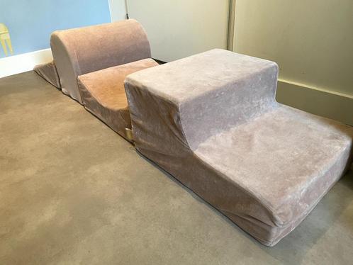 Fluwelen oud roze foam blokken, Kinderen en Baby's, Speelgoed | Educatief en Creatief, Gebruikt, Bouwen, Ontdekken, Ophalen