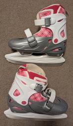 Nijdam Kunstschaats - Kinderen - Verstelbaar - Grijs/Wit - M, Ophalen of Verzenden, Gebruikt, Kunstschaatsen, Nijdam