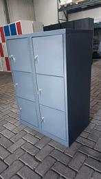 Metalen 6 deurs lockerkast, kluisjeskast, Antraciete metalen lockerkast, R, Ophalen of Verzenden, Zo goed als nieuw
