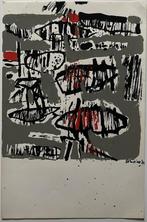 Corneille Beverloo(1922)Lithografie "Abstract Comp " Ges Ged, Antiek en Kunst, Kunst | Litho's en Zeefdrukken, Ophalen of Verzenden