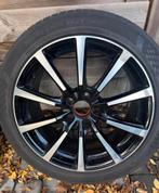 19 inch 5x114.3 Brock B32 velgen met banden 245-45-19, 19 inch, Banden en Velgen, Ophalen of Verzenden, Personenwagen