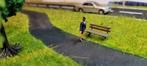 3D Geprinte betonnen park bankjes (37), Hobby en Vrije tijd, Modeltreinen | H0, Overige merken, Verzenden, Gelijkstroom of Wisselstroom