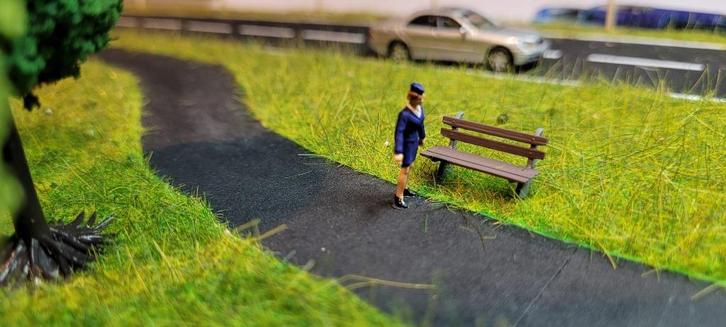 3D Geprinte betonnen park bankjes (37), Hobby en Vrije tijd, Modeltreinen | H0, Nieuw, Brug, Tunnel of Gebouw, Gelijkstroom of Wisselstroom