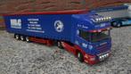 Scania LMC Tautliner zeiloplegger Lion Toys 1/50, Hobby en Vrije tijd, Modelauto's | 1:50, Ophalen of Verzenden, Gebruikt, Bus of Vrachtwagen