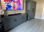 Tv meubel en opbergkast dressoir antraciet | woonkamer, Ophalen, Overige materialen, 150 tot 200 cm, Zo goed als nieuw