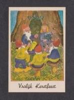 Vrolijk Kerstfeest Vijf Kabouters Paddenstoelen Toosten., Verzamelen, Ansichtkaarten | Themakaarten, Ophalen of Verzenden, 1920 tot 1940