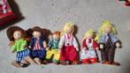 Houten poppenhuis + meubels + buigpoppetjes, Verzamelen, Poppenhuizen en Toebehoren, Ophalen of Verzenden, Zo goed als nieuw, Poppenhuis