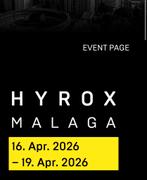 Hyrox Malaga 16 Apr. 2026 Mixed Doubles Tickets, Tickets en Kaartjes, Evenementen en Festivals, Twee personen