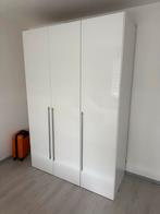 Witte Kledingkast met 3 Deuren, Huis en Inrichting, Kunststof, Gebruikt, 200 cm of meer, 150 tot 200 cm