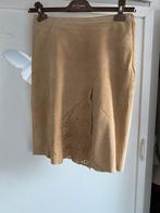 Te suède rok, Kleding | Dames, Rokken, Maat 38/40 (M), Beige, Ophalen of Verzenden, Zo goed als nieuw