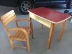 Vintage kinderstoel en bijpassend tafeltje, Ophalen, Gebruikt, Tafel(s) en Stoel(en)