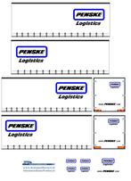Vrachtauto decal 1:50 Penske logistics ( type 3 ), Nieuw, Overige merken, Bus of Vrachtwagen, Verzenden