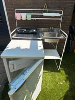Complete noodkeuken: ikea Sunnersta, Bosch koelkast+vriesvak, Huis en Inrichting, Keuken | Complete keukens, Ophalen, Gebruikt