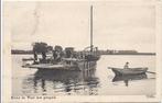 Tiel Rivier de Waal met Gierpont met mensen en roeiboot 1915, Verzamelen, Verzenden, Voor 1920, Gelopen, Gelderland