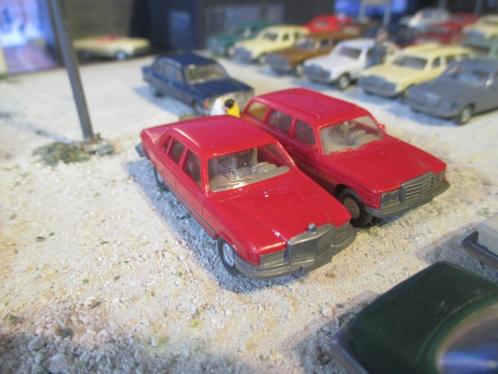 Mercedes Benz W116 450SE Wiking rood / creme-grijs interieur, Hobby en Vrije tijd, Modelauto's | 1:87, Zo goed als nieuw, Auto