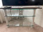 Glazen tv meubel, Ophalen, Gebruikt, 50 tot 100 cm, Glas