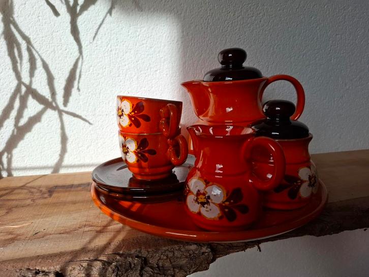 Leuk Retro Servies - Zeer Goede Staat!, Huis en Inrichting, Keuken | Servies, Zo goed als nieuw, Compleet servies, Overige stijlen