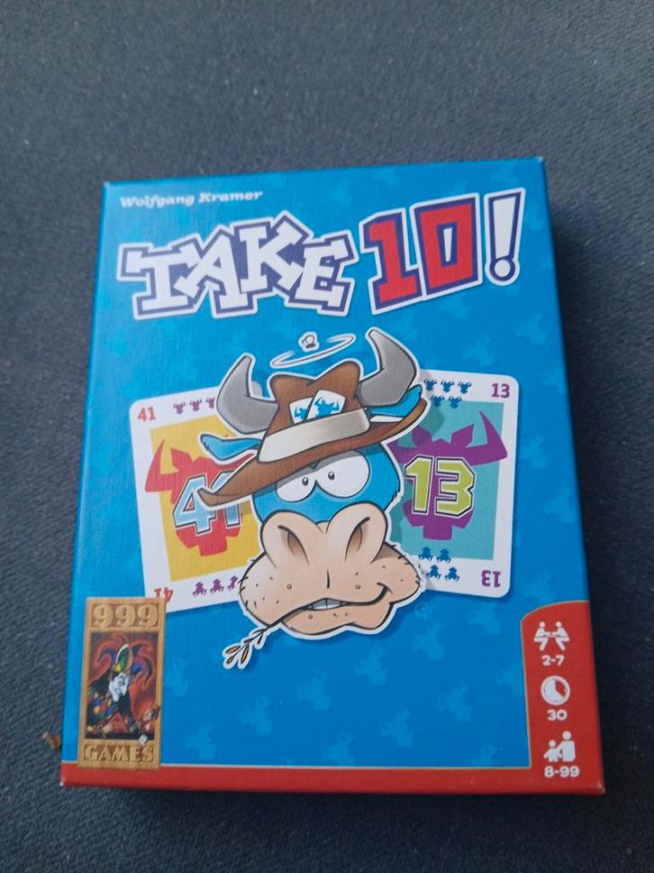 Take 10! Kaartspel - Leuk en spannend!, Hobby en Vrije tijd, Gezelschapsspellen | Kaartspellen, Zo goed als nieuw, Een of twee spelers