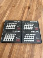 4 Philips Chronium C-60  cassettebandjes . 60 minuten ., Cd's en Dvd's, 2 t/m 25 bandjes, Overige genres, Ophalen of Verzenden