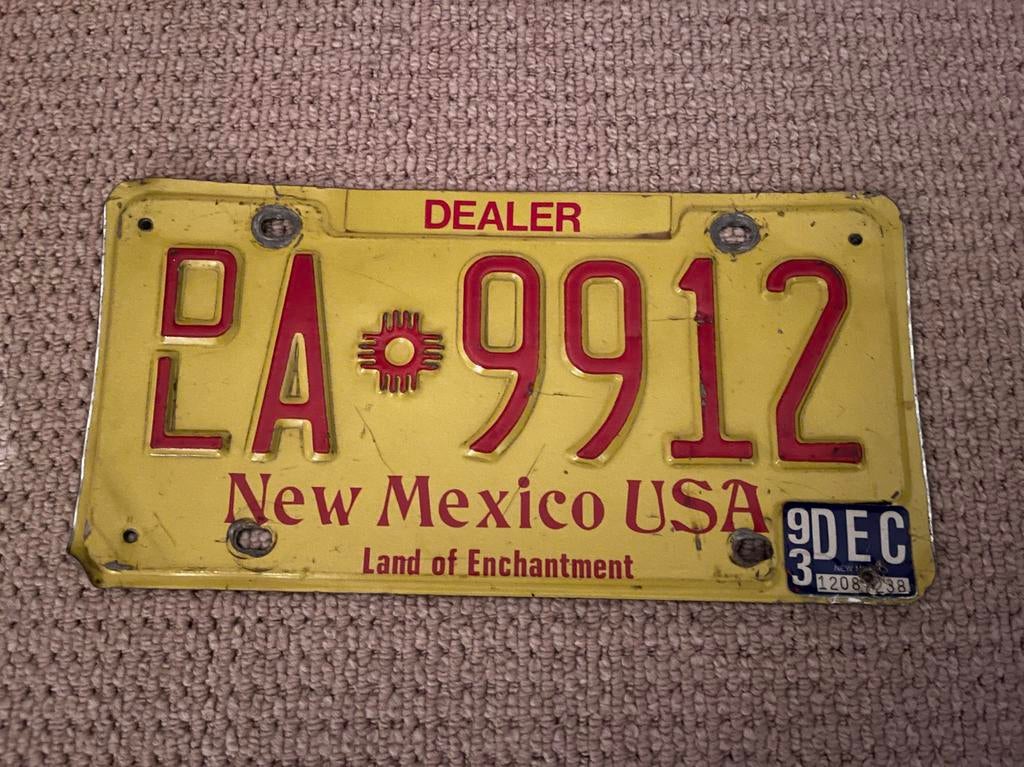 Vintage nummerplaat USA, Ophalen of Verzenden, Gebruikt, Auto's