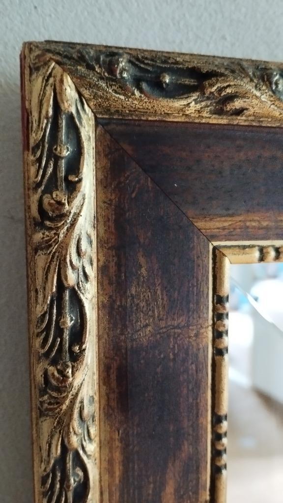 prachtige grote spiegel met facetrand en zeer fraaie rand, Huis en Inrichting, Woonaccessoires | Spiegels, Gebruikt, 75 tot 100 cm