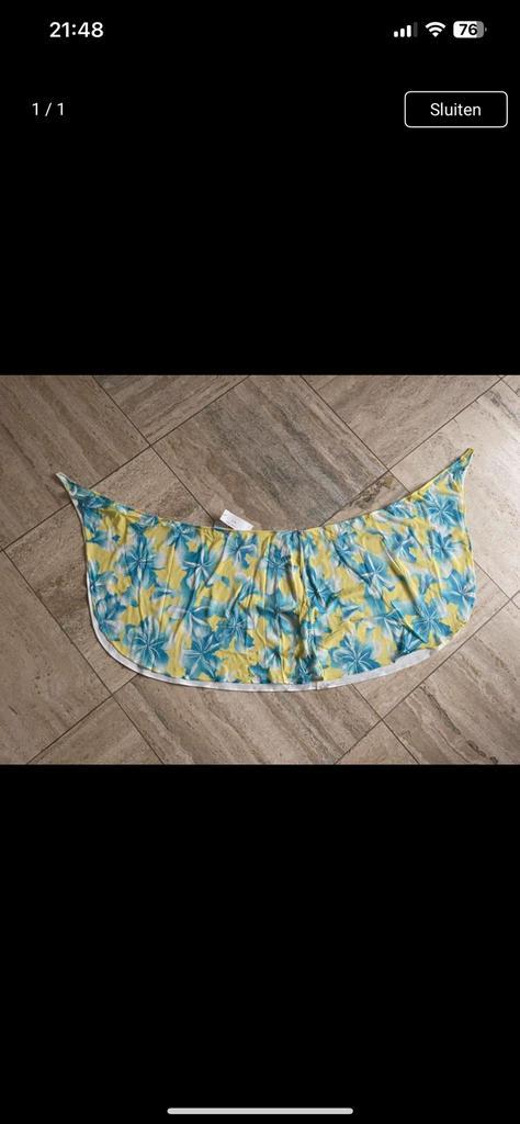 La perla pareo rokje  1 maat zelf te knopen, Kleding | Dames, Badmode en Zwemkleding, Nieuw, Overige typen, Geel, Verzenden