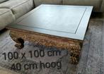 Salontafel Oosters hout gesneden, 50 tot 100 cm, Minder dan 50 cm, Gebruikt, Ophalen