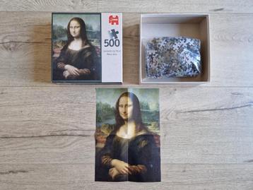 Mona Lisa puzzel (Jumbo 500 stukjes) beschikbaar voor biedingen