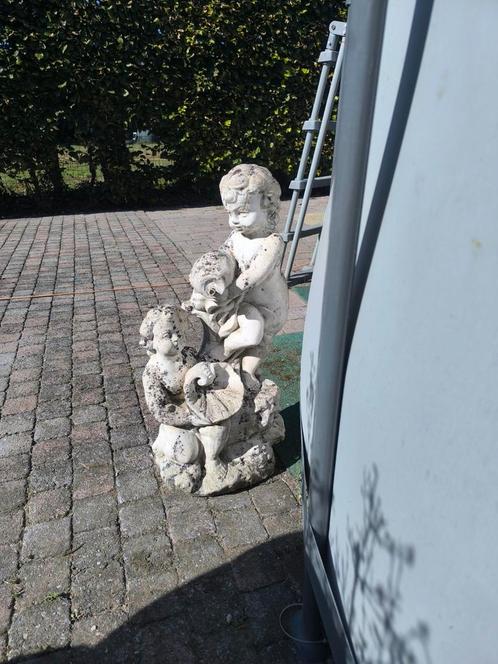 Betonnen Waterpartij/Vogelbad - 3-delig, Tuin en Terras, Waterpartijen en Fonteinen, Gebruikt, Waterornament, Beton, Ophalen
