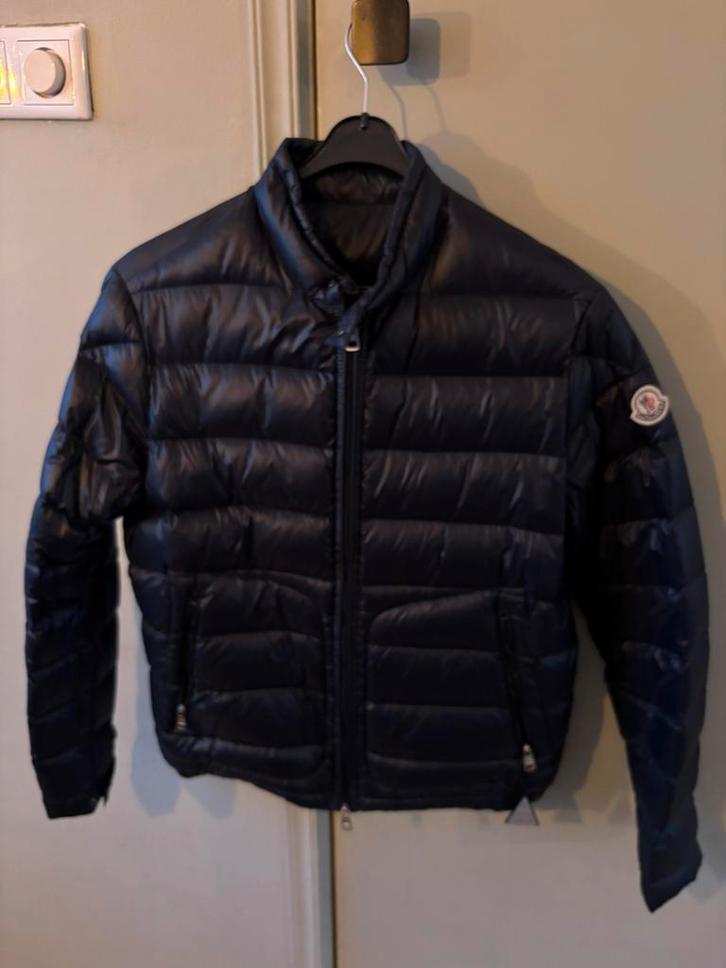 Moncler Acorus Blauw maat S (1), Kleding | Heren, Jassen | Zomer, Zo goed als nieuw, Blauw, Ophalen of Verzenden