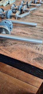 RVS Deurbeslag Set - Klinken en Rozetten, Doe-het-zelf en Verbouw, Hang- en Sluitwerk, Ophalen of Verzenden, Gebruikt, Rvs, Klink of Kruk