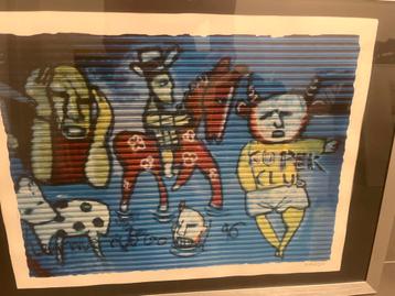 Herman Brood Zeefdruk '96 - Gesigneerd & Ingelijst beschikbaar voor biedingen