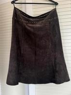 Bruine leren rok met voering - HBX Maat 40, Kleding | Dames, Maat 38/40 (M), Bruin, Ophalen of Verzenden, Zo goed als nieuw