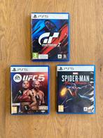 Playstation 5 spellen - Spiderman - UFC 5 - Gran Turismo 7, Ophalen of Verzenden, Zo goed als nieuw