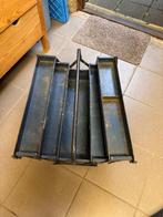 Stevige metalen Gereedschapskist Blauw op karretje, Ophalen, Gebruikt