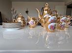 Goud mokkaservies Marie Antoinette Versailles 17 delig, Ophalen