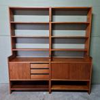 Vintage wandkast KLM Cadovius kast boekenkast, Ophalen of Verzenden
