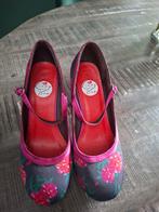 Lindy Bop Pumps met Bloemenprint - Maat 38, Kleding | Dames, Lindy Bop, Ophalen of Verzenden, Gedragen, Overige kleuren