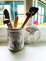 Pot voor pollepels en bijbehorend bord, Ophalen of Verzenden