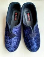 Dames pantoffels van glanzend gedessineerd velours maat 36., Blauw, Blenzo, Ophalen of Verzenden, Zo goed als nieuw