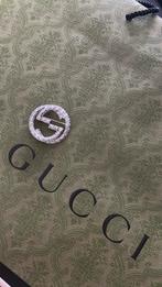 Gucci Interlocking G kristallen broche, Met kristal, Overige materialen, 4 tot 7 cm, Nieuw