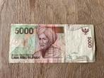 Bankbiljet Indonesië - 5000 rupiah, Postzegels en Munten, Bankbiljetten | Azië, Zuidoost-Azië, Ophalen of Verzenden