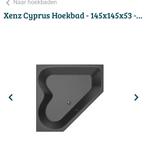 Hoekbad nieuw antraciet!!!! 199 euro, Ophalen, Zo goed als nieuw