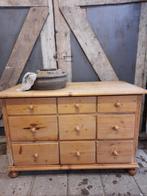 Oude apothekerskast ladekast dressoir commode tv-meubel kast, Ophalen, Gebruikt, 100 tot 150 cm, 5 laden of meer