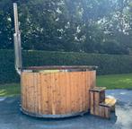 Hottub SPA Integraal Sparrenhoutmet Witte Ergonomische Kuip, Ophalen, Zo goed als nieuw